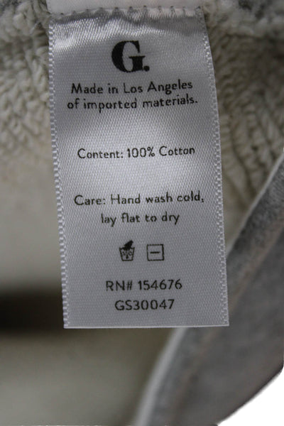 G. Womens Pullover Gray Cotton Crew Neck Short Sleeve Size XS