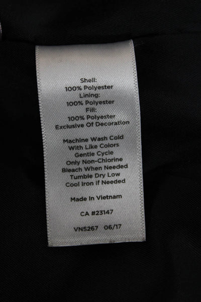 Talbots Women Quilted Jacket Blue Zip Polyester Long Sleeve Size XS