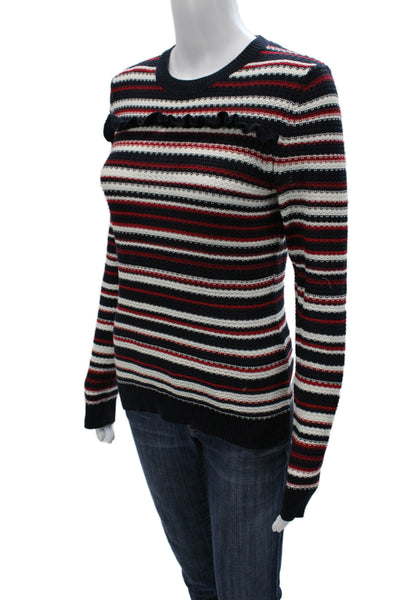 Brooks Brothers Red Fleece Women Striped Cotton Pullover Size XS