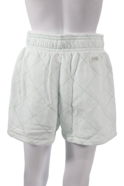 Nike Womens Athletic Argyle Cotton Drawstring Shorts Size M