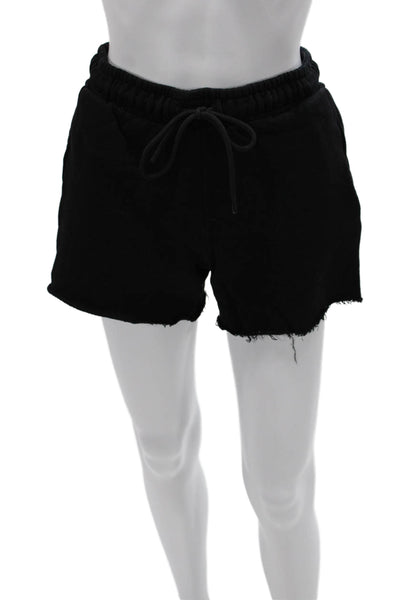 Cotton Citizen Women Sweat Shorts Black Drawstring Size XS