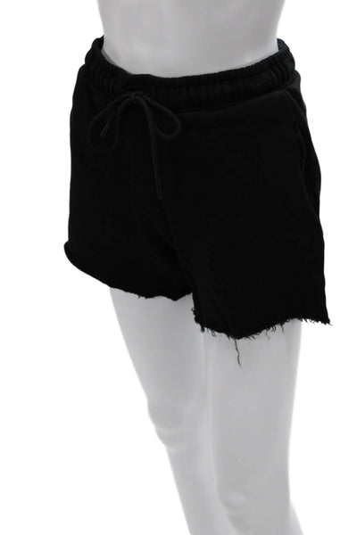 Cotton Citizen Women Sweat Shorts Black Drawstring Size XS
