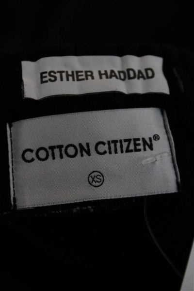 Cotton Citizen Women Sweat Shorts Black Drawstring Size XS