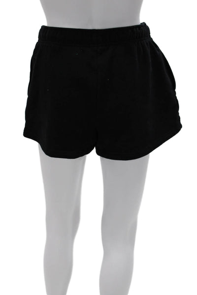 TNA Women Boyfriend Cotton Shorts Black Pull On Size S