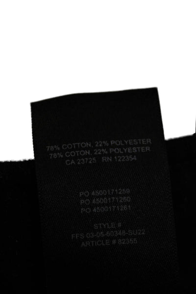 TNA Women Boyfriend Cotton Shorts Black Pull On Size S