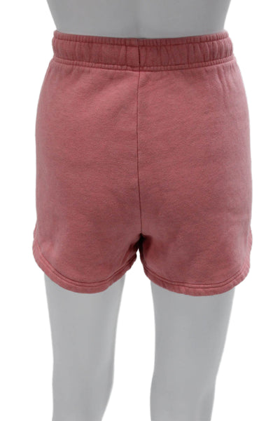 TNA Womens Sweat Shorts Pink Cotton Drawstring Solid Spring Size S