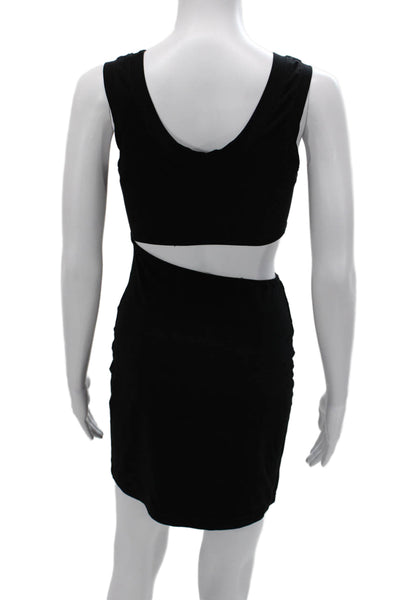 Cotton Citizen Womens Bodycon Dress Black Scoop Neck Sleeveless Short Size S