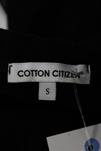 Cotton Citizen Womens Bodycon Dress Black Scoop Neck Sleeveless Short Size S