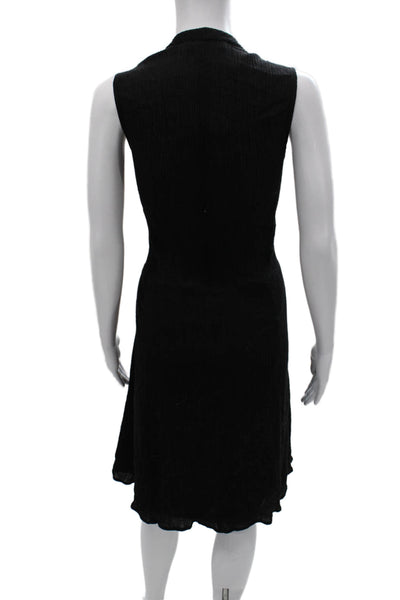 Rachel Comey Women A-Line Black V-Neck Sleeveless Rayon Blend Dress Size XL