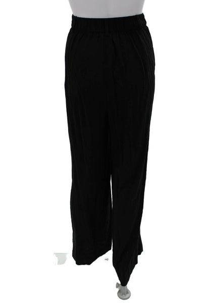 Z Supply Women Dress Pants Black Rayon Button 32 Inseam Size L