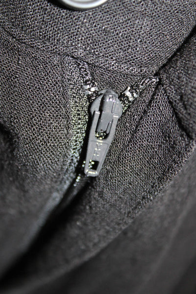 Z Supply Women Dress Pants Black Rayon Button 32 Inseam Size L