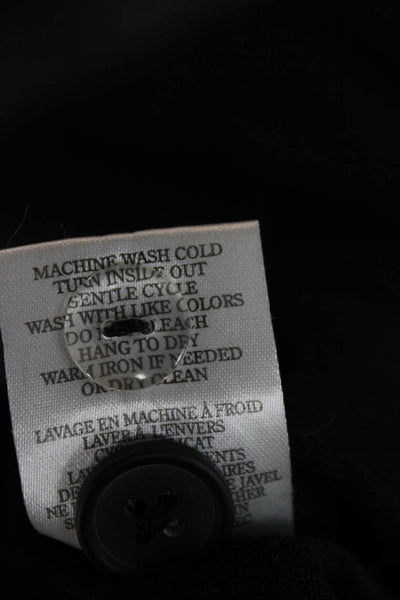 Z Supply Women Dress Pants Black Rayon Button 32 Inseam Size L