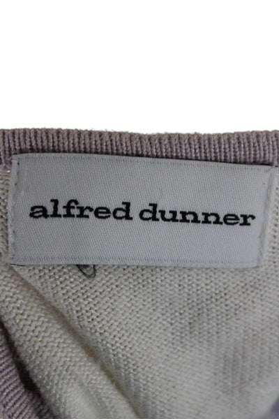 Alfred Dunner Women Floral Ramie Cardigan Short Sleeve Button Size L