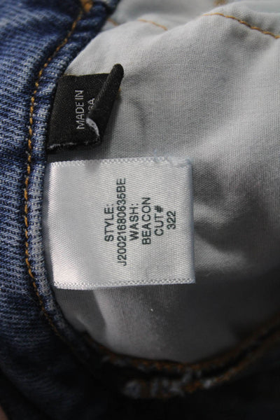 Veronica Beard Women Paperbag Jeans High Rise Blue Button 26 Inseam Size 24