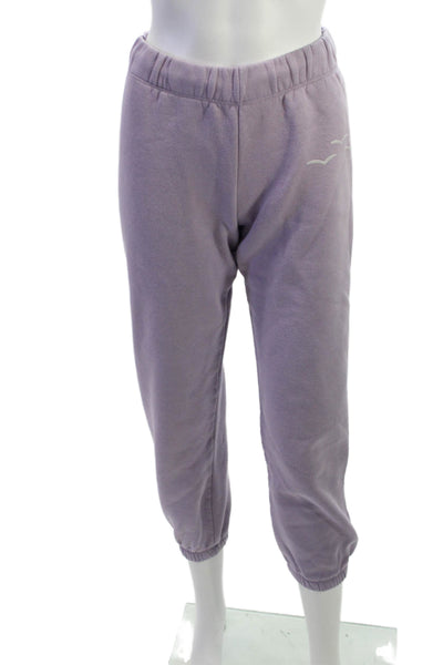 Lazypants Unisex Adults Sweatpants Purple Cotton Pull On Size XS