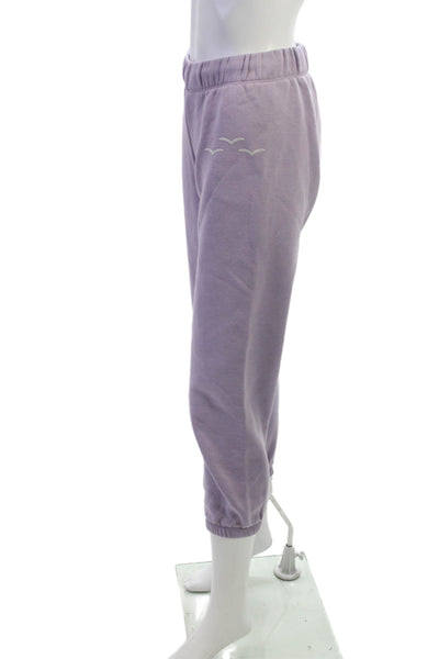 Lazypants Unisex Adults Sweatpants Purple Cotton Pull On Size XS