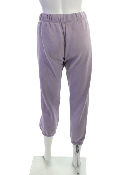 Lazypants Unisex Adults Sweatpants Purple Cotton Pull On Size XS