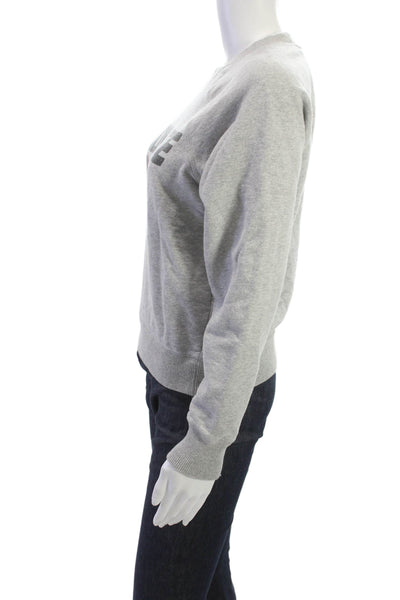 Spiritual Gangster Women Gray Pullover Sweatshirt Long Sleeve Size XS