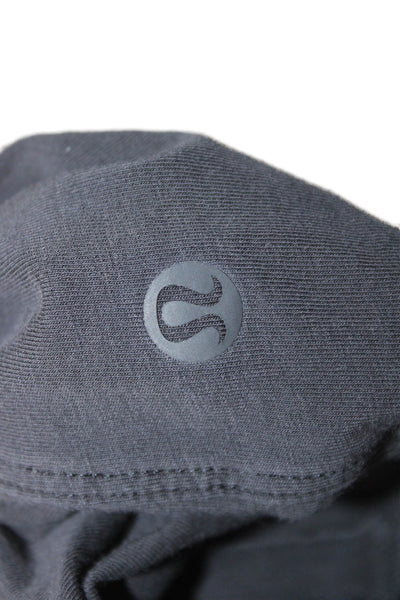Lululemon Women Basic Black Sleeveless Crew Neck Polyester Tank Pullover Size 4