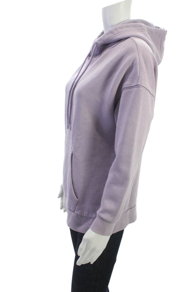 Lazypants Women Pullover Hoodie Purple Cotton Long Sleeve Size XS