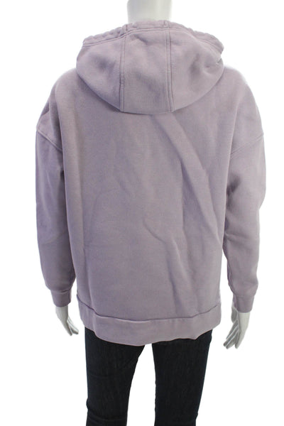 Lazypants Women Pullover Hoodie Purple Cotton Long Sleeve Size XS