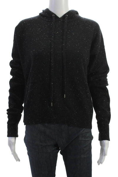 Autumn Cashmere Womens Pullover Sweater Black Long Sleeve Size S