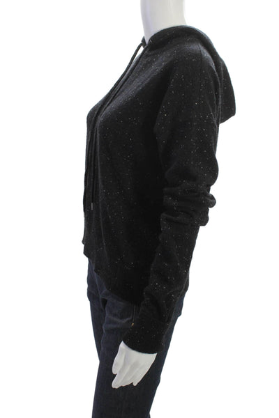 Autumn Cashmere Womens Pullover Sweater Black Long Sleeve Size S