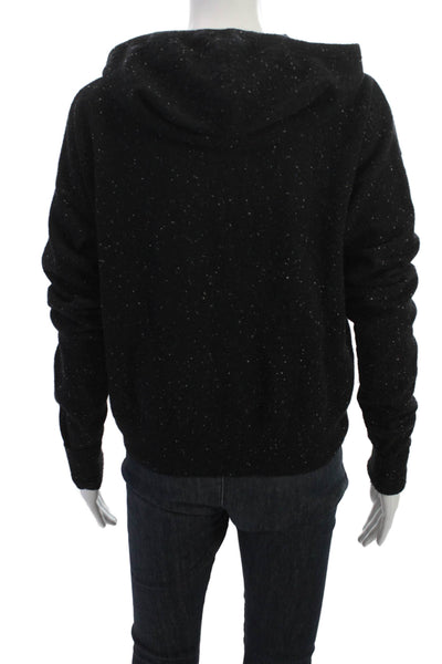 Autumn Cashmere Womens Pullover Sweater Black Long Sleeve Size S