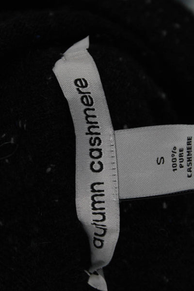 Autumn Cashmere Womens Pullover Sweater Black Long Sleeve Size S