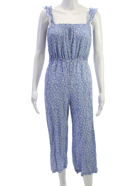 Intermix Women Multicolor Floral Square Neck Sleeveless Rayon Jumpsuit Size 0