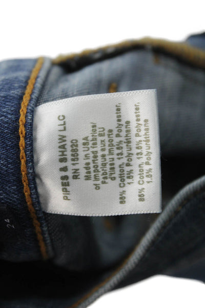 Veronica Beard Womens Flared Jeans Blue High Rise Button Size 24