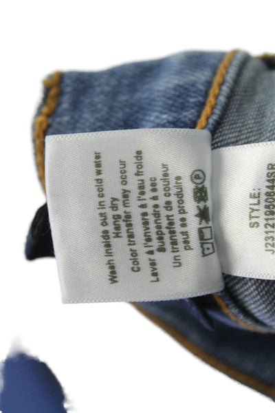 Veronica Beard Womens Flared Jeans Blue High Rise Button Size 24