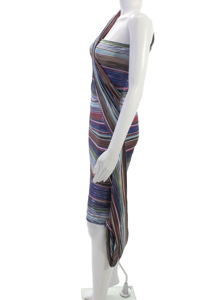 Mia Vesper Womens Bodycon Strapless Multicolor Rayon Short Dress Size S