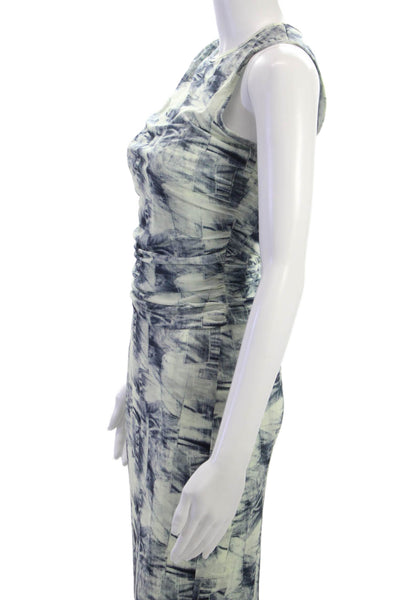 Isalis Women Multicolor Geometric Maxi Set Sleeveless Round Neck Size S