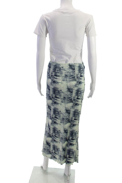 Isalis Women Multicolor Geometric Maxi Set Sleeveless Round Neck Size S