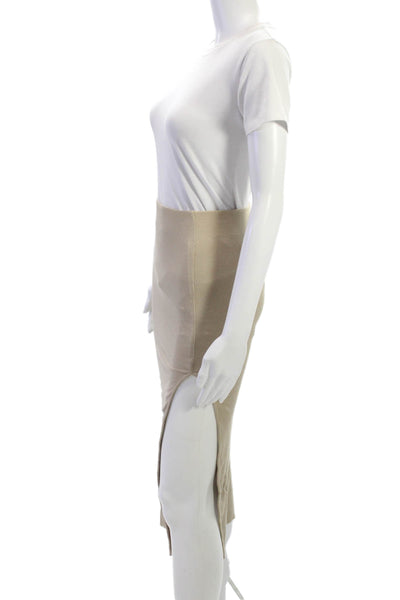 Cotton Citizen Women Beige Straight Pencil Skirt Size S