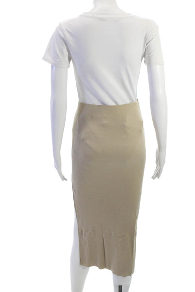 Cotton Citizen Women Beige Straight Pencil Skirt Size S