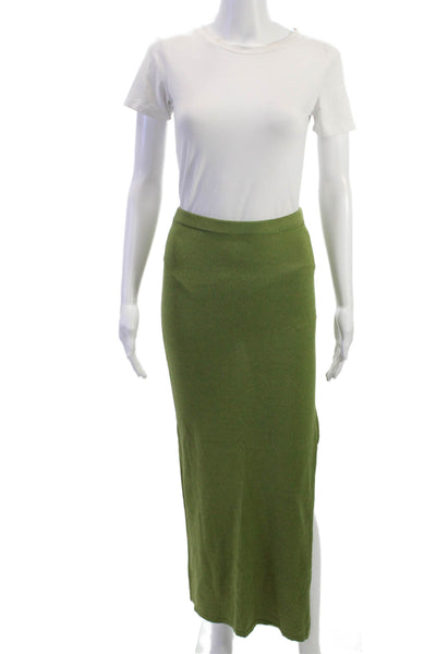 Bec & Bridge Womens Viscose Green Maxi Skirt Pull On Size 4
