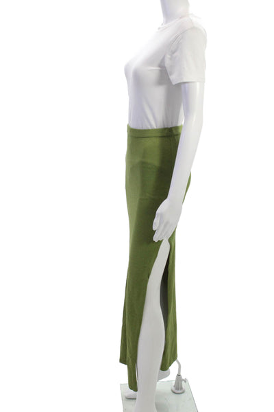 Bec & Bridge Womens Viscose Green Maxi Skirt Pull On Size 4