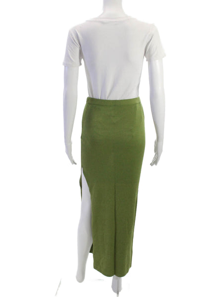 Bec & Bridge Womens Viscose Green Maxi Skirt Pull On Size 4
