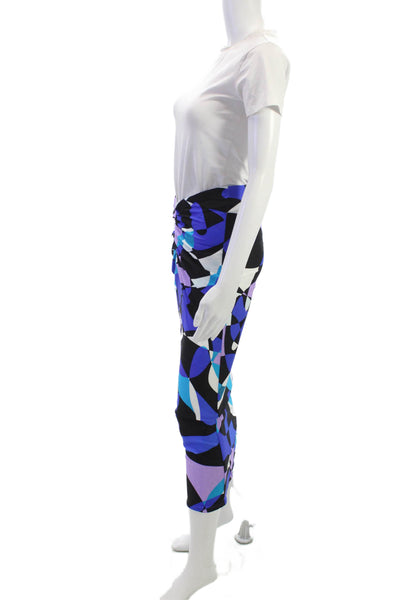 New Arrivals Women Set V-Neck Long Sleeve Geometric Multicolor Size 36