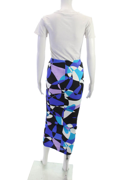 New Arrivals Women Set V-Neck Long Sleeve Geometric Multicolor Size 36
