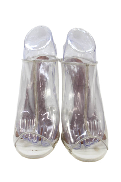 Givenchy Women's Open Toe Transparent PVC mules Sandals Size 39