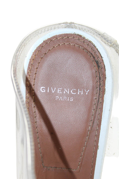 Givenchy Women's Open Toe Transparent PVC mules Sandals Size 39