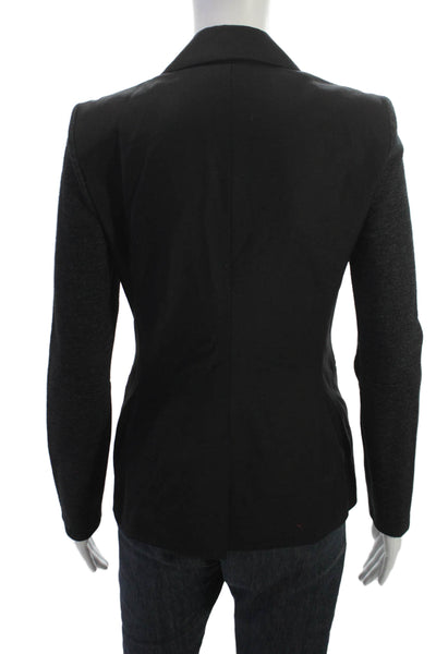 Derek Lam Womens Blazer Black Wool Button Long Sleeve Size 2