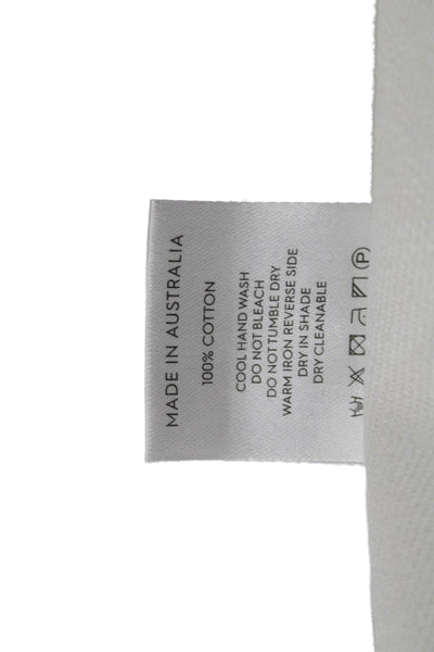 Natalie Rolt Womens Underbust Corset Strapless White Cotton Hook & Eye Size 1