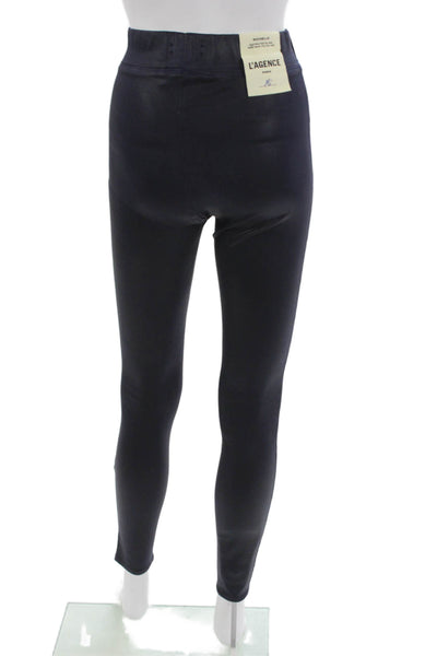 L Agence Women Blue Jeggings Cotton Spandex Blend Size XS