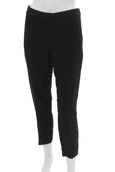 Chloe Womens Ankle Pants Black Acetate Zip Size 38