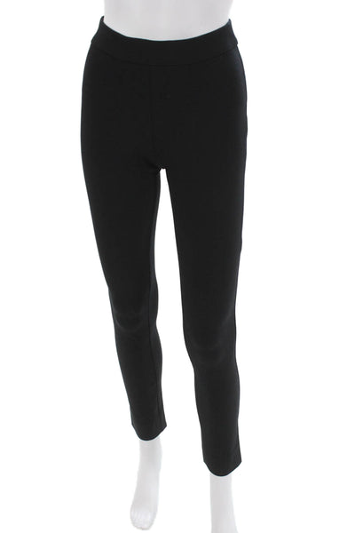 Theory Womens Ankle Pants Black Polyester Pull On Size 00