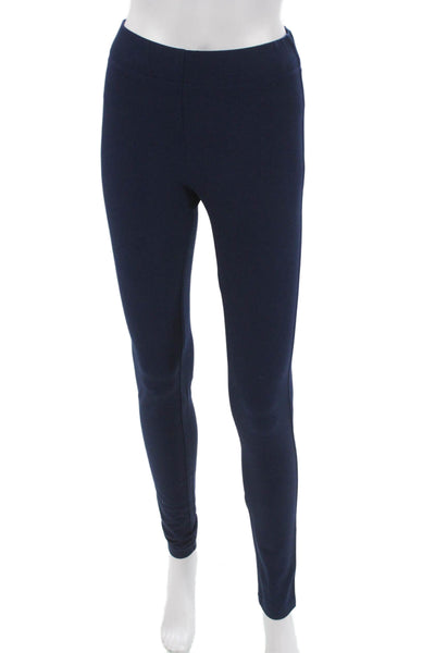 Joseph Women Jeggings Blue Solid Viscose Cotton Blend Size 34